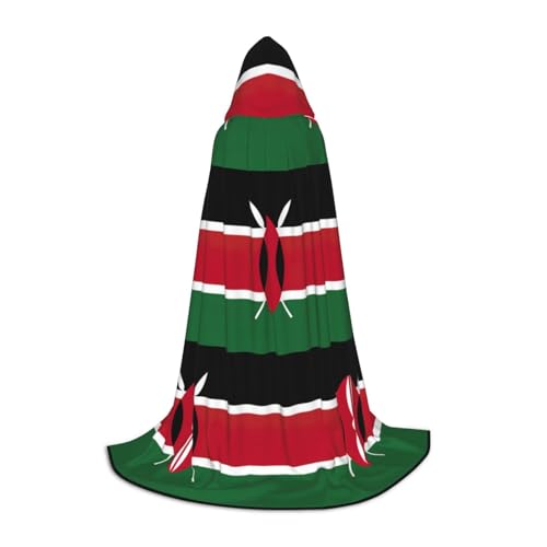 Flagge von Kenia, Uni, Halloween-Kapuzenumhang, Cosplay-Kostüm, Weihnachten für Halloween, Karneval, Cosplay-Party Flagge von Kenia, Uni, Halloween-Kapuzenumhang, Cosplay-Kostüm, Weihnachten für Halloween, Karneval, Cosplay-Party von OKFSTY