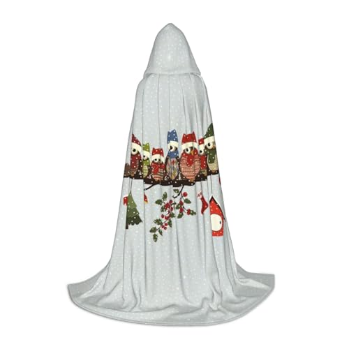 Niedliche Weihnachts-Eulen auf Ast, Uni, Halloween-Kapuzenumhang, Cosplay-Kostüm, Weihnachten für Halloween, Karneval, Cosplay-Party Niedliche Weihnachts-Eulen auf Ast, Uni, Halloween-Kapuzenumhang, Cosplay-Kostüm, Weihnachten für Halloween, Karneval, Cosplay-Party von OKFSTY