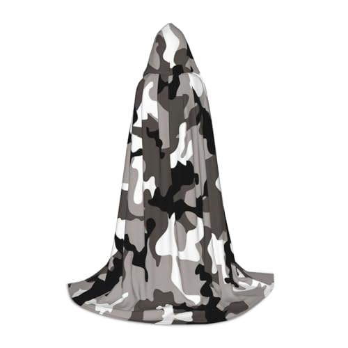 OKFSTY Ack Kapuzenumhang für Teenager, Halloween-Kapuzenumhang für Jugendliche, geeignet für Mottopartys, Comic-Con von OKFSTY