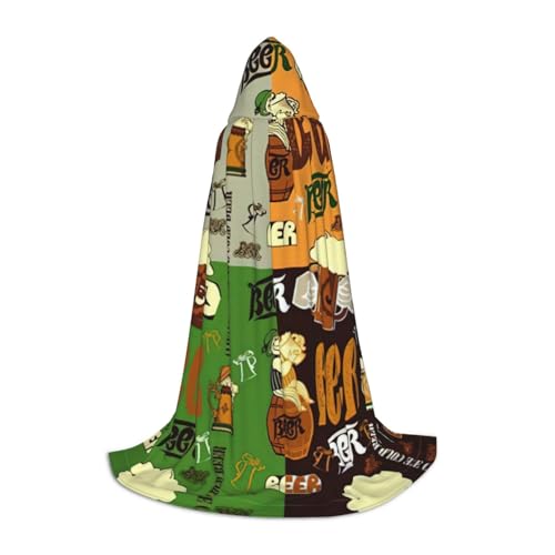 OKFSTY Bier Uni Halloween Kapuzenumhang Cosplay Kostüm Weihnachten für Halloween Karneval Cosplay Party OKFSTY Bier Uni Halloween Kapuzenumhang Cosplay Kostüm Weihnachten für Halloween Karneval Cosplay Party von OKFSTY