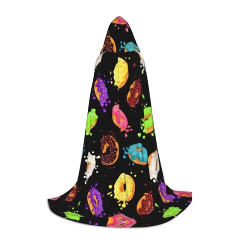 OKFSTY Donut Uni Halloween Kapuzenumhang Cosplay Kostüm Weihnachten für Halloween Karneval Cosplay Party von OKFSTY