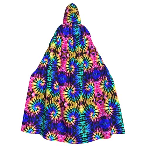 OKFSTY Exotic Tribe Tie Dye Style Printing Adult Halloween Large Hooded Cloak 57.8 Inches Length, Suitable For Maskerade Costumes, Comic Con OKFSTY Exotic Tribe Tie Dye Style Printing Adult Halloween Large Hooded Cloak 57.8 Inches Length, Suitable For Maskerade Costumes, Comic Con von OKFSTY