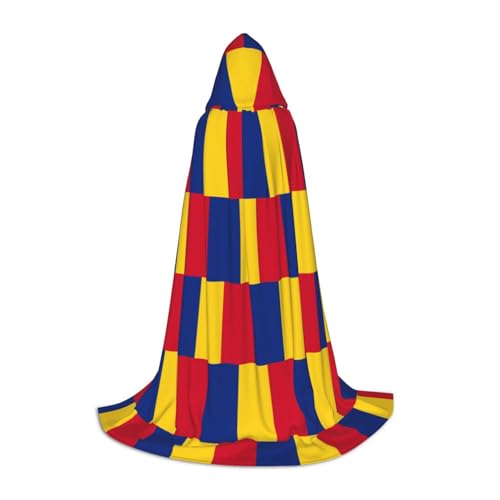 OKFSTY Flagge Rumäniens, Uni, Halloween-Kapuzenumhang, Cosplay-Kostüm, Weihnachten, für Halloween, Karneval, Cosplay-Party OKFSTY Flagge Rumäniens, Uni, Halloween-Kapuzenumhang, Cosplay-Kostüm, Weihnachten, für Halloween, Karneval, Cosplay-Party von OKFSTY