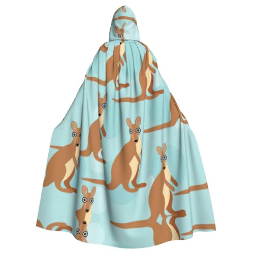OKFSTY Funny For Kangaroo Zoo Printing Adult Halloween Large Hooded Cloak 57.8 Inches Length, Suitable For Maskerade Costumes, Comic Con OKFSTY Funny For Kangaroo Zoo Printing Adult Halloween Large Hooded Cloak 57.8 Inches Length, Suitable For Maskerade Costumes, Comic Con von OKFSTY