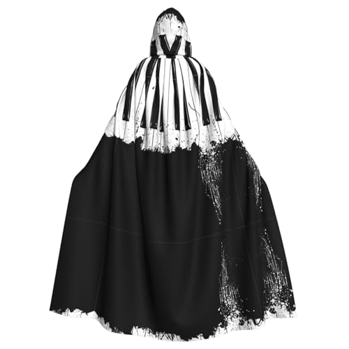 OKFSTY Großer Halloween-Umhang mit Klavierdruck, 140 cm Länge, geeignet für Maskerade-Kostüme, Comic-Con OKFSTY Großer Halloween-Umhang mit Klavierdruck, 140 cm Länge, geeignet für Maskerade-Kostüme, Comic-Con von OKFSTY