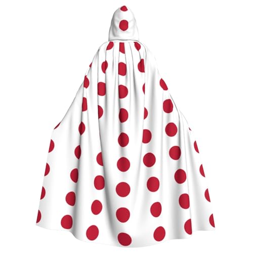 OKFSTY Großer Kapuzenumhang mit japanischer Flagge, für Erwachsene, 140 cm Länge, geeignet für Maskerade-Kostüme, Comic-Con von OKFSTY