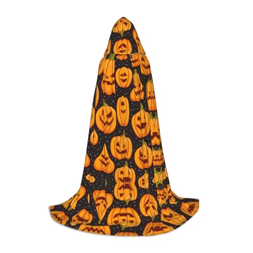 OKFSTY Halloween-Kürbis-Muster, Uni, Halloween-Kapuzenumhang, Cosplay-Kostüm, Weihnachten für Halloween, Karneval, Cosplay-Party OKFSTY Halloween-Kürbis-Muster, Uni, Halloween-Kapuzenumhang, Cosplay-Kostüm, Weihnachten für Halloween, Karneval, Cosplay-Party von OKFSTY