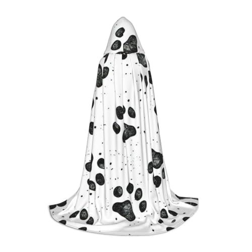OKFSTY Hundepfotenmuster, Uni, Halloween-Kapuzenumhang, Cosplay-Kostüm, Weihnachten für Halloween, Karneval, Cosplay-Party OKFSTY Hundepfotenmuster, Uni, Halloween-Kapuzenumhang, Cosplay-Kostüm, Weihnachten für Halloween, Karneval, Cosplay-Party von OKFSTY