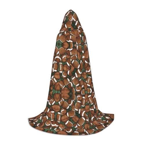 OKFSTY Kapuzenumhang mit Fußball-Aufdruck für Teenager, Halloween-Kapuzenumhang für Jugendliche, geeignet für Themenpartys, Comic-Con OKFSTY Kapuzenumhang mit Fußball-Aufdruck für Teenager, Halloween-Kapuzenumhang für Jugendliche, geeignet für Themenpartys, Comic-Con von OKFSTY