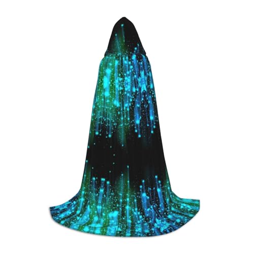 OKFSTY Kapuzenumhang mit Sternen für Teenager, Halloween-Kapuzenumhang für Jugendliche, geeignet für Themenpartys, Comic-Con von OKFSTY