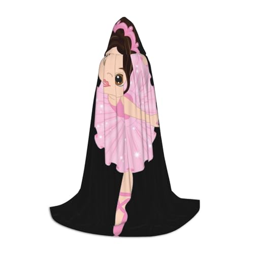 OKFSTY Kapuzenumhang mit kleiner Ballerina für Teenager, Halloween-Kapuzenumhang für Teenager, geeignet für Themenpartys, Comic-Con OKFSTY Kapuzenumhang mit kleiner Ballerina für Teenager, Halloween-Kapuzenumhang für Teenager, geeignet für Themenpartys, Comic-Con von OKFSTY