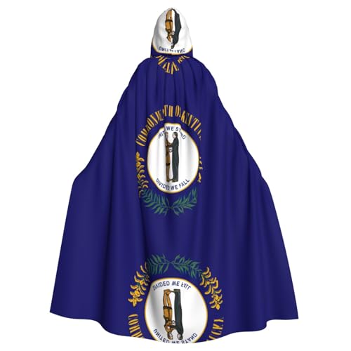 OKFSTY Kentucky State Flag Printing Adult Halloween Large Hooded Cloak 57.8 Inches Length, Suitable For Maskerade Costumes, Comic Con OKFSTY Kentucky State Flag Printing Adult Halloween Large Hooded Cloak 57.8 Inches Length, Suitable For Maskerade Costumes, Comic Con von OKFSTY