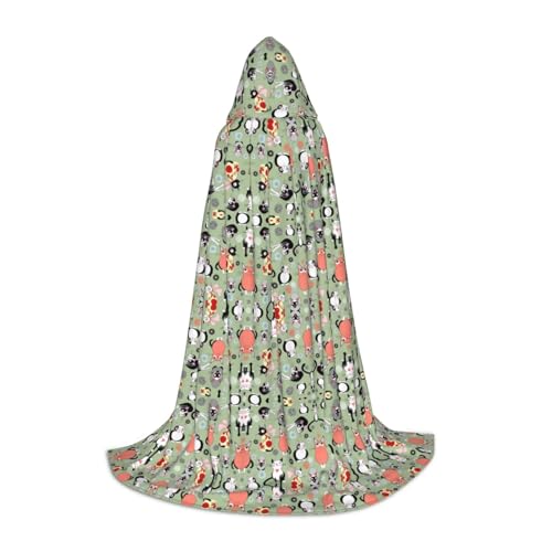 OKFSTY Lovely Cartoon Cats Uni Halloween Hooded Cape Cosplay Costume Christmas For Halloween Carnivals Cosplay Party OKFSTY Lovely Cartoon Cats Uni Halloween Hooded Cape Cosplay Costume Christmas For Halloween Carnivals Cosplay Party von OKFSTY