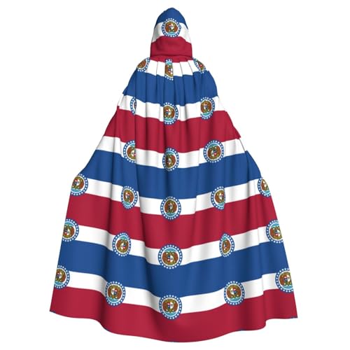 OKFSTY Missouri State Flag Printing Adult Halloween Large Hooded Cloak 57.8 Inches Length, Suitable For Maskerade Costumes, Comic Con OKFSTY Missouri State Flag Printing Adult Halloween Large Hooded Cloak 57.8 Inches Length, Suitable For Maskerade Costumes, Comic Con von OKFSTY