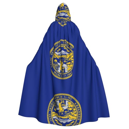 OKFSTY Nebraska-Flaggen-Druck, Erwachsenen-Umhang, großer Kapuzenumhang, 140 cm Länge, geeignet für Maskerade-Kostüme, Comic-Con OKFSTY Nebraska-Flaggen-Druck, Erwachsenen-Umhang, großer Kapuzenumhang, 140 cm Länge, geeignet für Maskerade-Kostüme, Comic-Con von OKFSTY