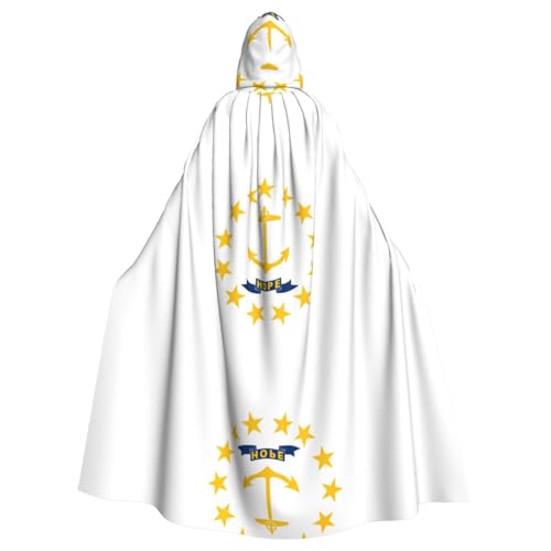 OKFSTY Rhode Island State Flag Printing Adult Halloween Large Hooded Cloak 57.8 Inches Length, Suitable For Maskerade Costumes, Comic Con OKFSTY Rhode Island State Flag Printing Adult Halloween Large Hooded Cloak 57.8 Inches Length, Suitable For Maskerade Costumes, Comic Con von OKFSTY