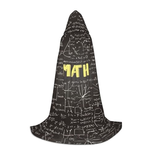 OKFSTY Schulmathematik Uni Halloween Kapuzenumhang Cosplay Kostüm Weihnachten für Halloween Karneval Cosplay Party von OKFSTY