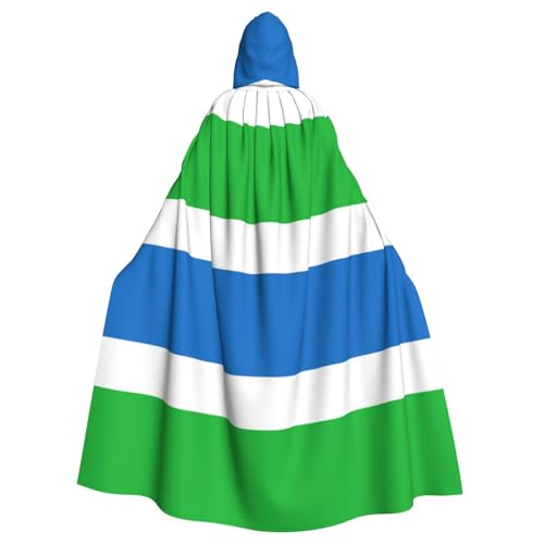 OKFSTY Sierra Leone Flaggen-Druck, Erwachsenen-Umhang, großer Kapuzenumhang, 140 cm Länge, geeignet für Maskerade-Kostüme, Comic-Con OKFSTY Sierra Leone Flaggen-Druck, Erwachsenen-Umhang, großer Kapuzenumhang, 140 cm Länge, geeignet für Maskerade-Kostüme, Comic-Con von OKFSTY