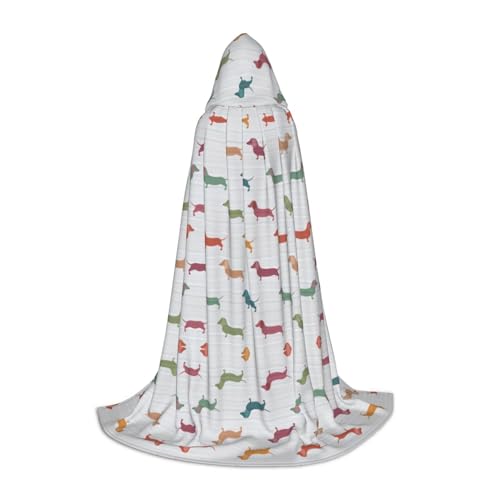 OKFSTY Süßer Dackel-Hunde-Umhang, Uni, Halloween, Kapuzenumhang, Cosplay, Kostüm, Weihnachten, für Halloween, Karneval, Cosplay, Party OKFSTY Süßer Dackel-Hunde-Umhang, Uni, Halloween, Kapuzenumhang, Cosplay, Kostüm, Weihnachten, für Halloween, Karneval, Cosplay, Party von OKFSTY