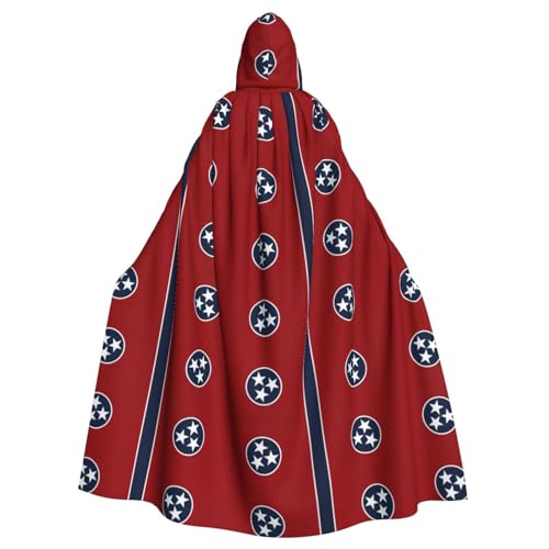 OKFSTY Tennessee State Flag Printing Adult Halloween Large Hooded Cloak 57.8 Inches Length, Suitable For Maskerade Costumes, Comic Con OKFSTY Tennessee State Flag Printing Adult Halloween Large Hooded Cloak 57.8 Inches Length, Suitable For Maskerade Costumes, Comic Con von OKFSTY
