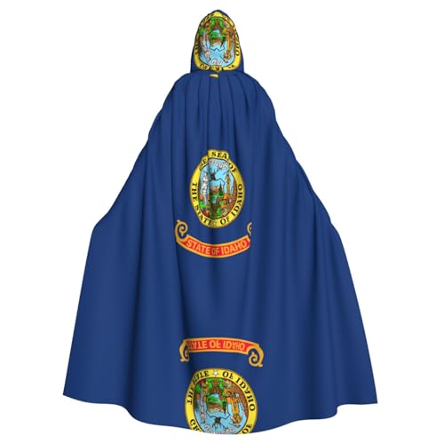 OKFSTY Umhang mit Kapuze für Erwachsene, Motiv: Idaho Staatsflagge, groß, 140 cm lang, geeignet für Maskerade-Kostüme, Comic-Con OKFSTY Umhang mit Kapuze für Erwachsene, Motiv: Idaho Staatsflagge, groß, 140 cm lang, geeignet für Maskerade-Kostüme, Comic-Con von OKFSTY