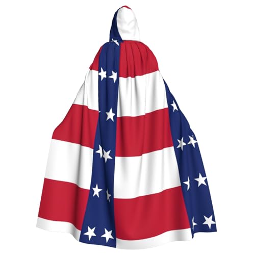 OKFSTY Umhang mit Kapuze für Erwachsene, Motiv: Texas-Staatsflagge, groß, 140 cm Länge, geeignet für Maskerade-Kostüme, Comic-Con von OKFSTY