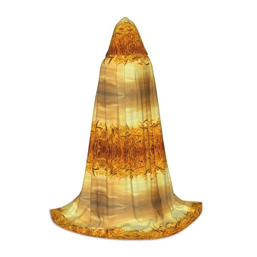 OKFSTY Weizenfelddruck Kapuzenumhang für Teenager, Halloween-Kapuzenumhang für Jugendliche, geeignet für Themenpartys, Comic-Con OKFSTY Weizenfelddruck Kapuzenumhang für Teenager, Halloween-Kapuzenumhang für Jugendliche, geeignet für Themenpartys, Comic-Con von OKFSTY