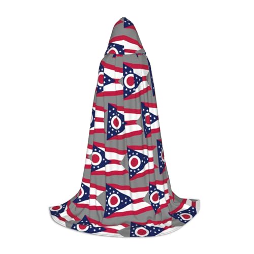 Ohio Staatsflagge Uni Halloween Kapuzenumhang Cosplay Kostüm Weihnachten für Halloween Karneval Cosplay Party Ohio Staatsflagge Uni Halloween Kapuzenumhang Cosplay Kostüm Weihnachten für Halloween Karneval Cosplay Party von OKFSTY