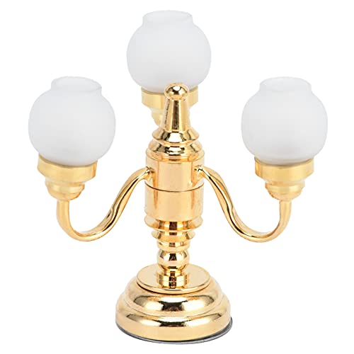 OKJHFD 1:12 Puppenhaus-Kronleuchter, Batteriebetrieben, LED, Elektronisch, Dreiköpfiger Tulpen-Kronleuchter, Miniatur, Exquisite, Elegante LED-Deckenleuchte, Dekoration Für Jungen Und Mädchen OKJHFD 1:12 Puppenhaus-Kronleuchter, Batteriebetrieben, LED, Elektronisch, Dreiköpfiger Tulpen-Kronleuchter, Miniatur, Exquisite, Elegante LED-Deckenleuchte, Dekoration Für Jungen Und Mädchen von OKJHFD