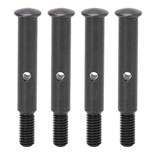 OKJHFD 4PCS RC Frontradachse Stahl, Stahl Metall RC Antriebswelle 35 mm Vorderwelle Fernbedienungsauto -Zubehör für Schrägstriche 2WD (Black) von OKJHFD