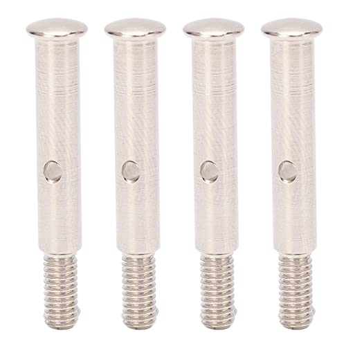 OKJHFD 4PCS RC Frontradachse Stahl, Stahl Metall RC Antriebswelle 35 mm Vorderwelle Fernbedienungsauto -Zubehör für Schrägstriche 2WD (Silver) von OKJHFD