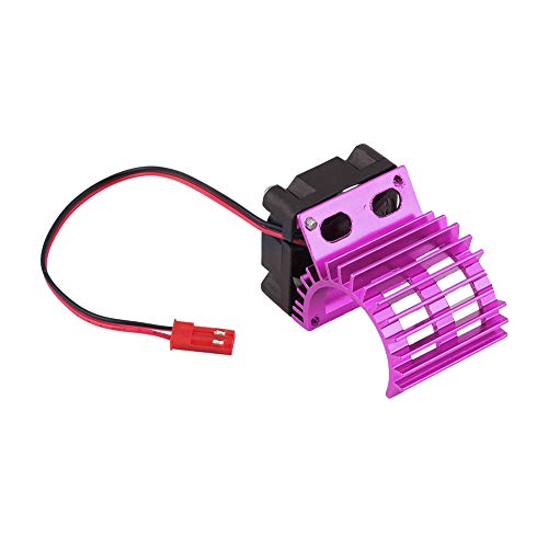 OKJHFD Elektrischer Motormotor Wärmelflossenkühlung, Kühlkörper mit Kühlventilator für 1/10 Skala Elektrische RC -Auto 380/390 Motor (Lila) von OKJHFD