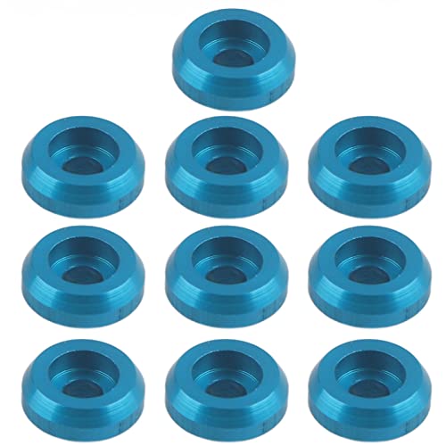 OKOVO Aluminum Alloy Screw Shim Upgrade Spare Parts for RC CAR MN‑D90 MN‑99 MN‑91 FJ45 [RC Model CAR] (Blue) von OKOVO