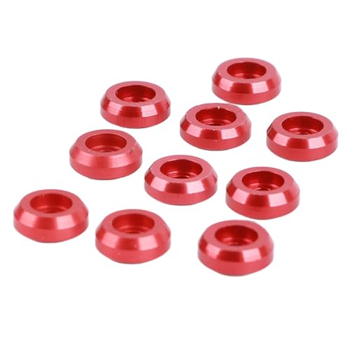 OKOVO Aluminum Alloy Screw Shim Upgrade Spare Parts for RC CAR MN‑D90 MN‑99 MN‑91 FJ45 [RC Model CAR] (Red) von OKOVO