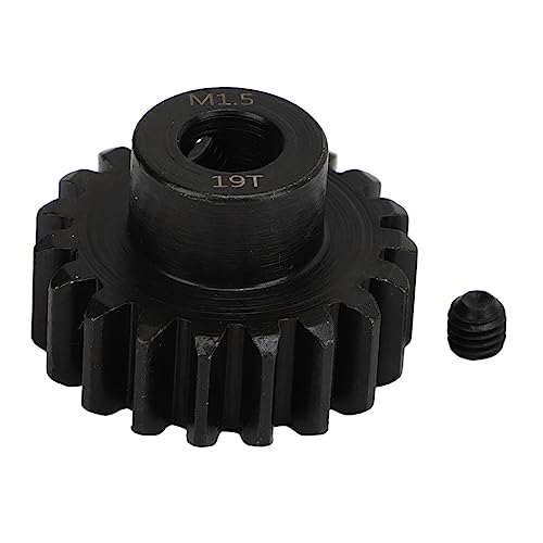 OKOVO Steel Motor Gears Pinion RC Car Motor Gear M1.5 8mm Inner Hole Steel RC Pinion Gear with M5 Set Screw for 1/5 Model Vehicle (19T) von OKOVO