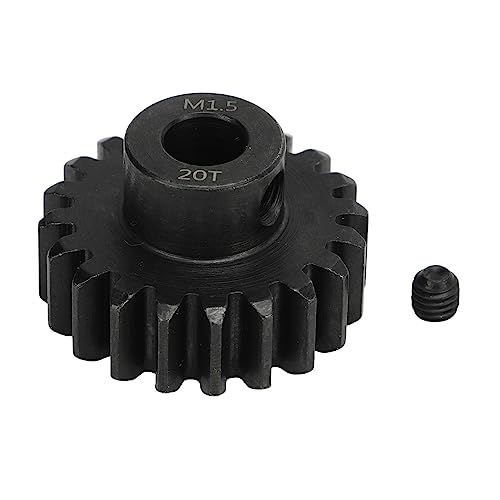 OKOVO Steel Motor Gears Pinion RC Car Motor Gear M1.5 8mm Inner Hole Steel RC Pinion Gear with M5 Set Screw for 1/5 Model Vehicle (20t) von OKOVO