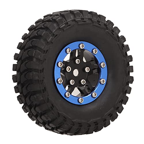 OKOVO Tires -All Terrain Super Soft Sticky King Trekker RC Tire Rubber Wear Resistant Stable Flexible Replacement RC Spare Tire for SCX24 RC Car Accessories (Black Blue) von OKOVO