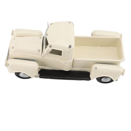 Pickup -LKW -Modell Zinn Feine Arbeit für die Dekoration von Home Office (Weißer Mini -LKW) von OKOVO