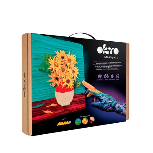 OKTO Oktoclay Sunflowers Schaumfarben-Set, 10008, mehrfarbig, Einheitsgröße von OKTO