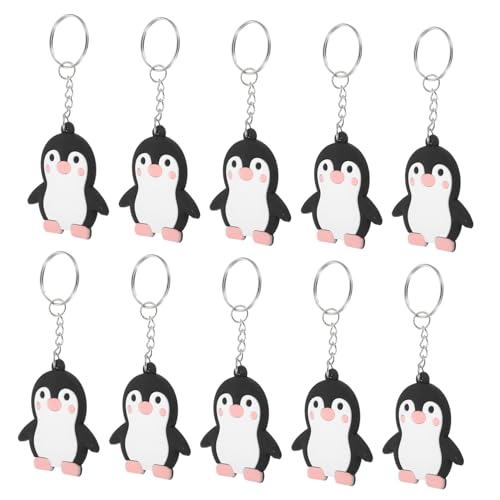 OKUMEYR 24Stücke Teiliges Pinguin Schlüsselanhänger Niedliche Tier Anhänger für Taschen Partygeschenk oder Dekoration Robuste und Langlebige Materialien von OKUMEYR