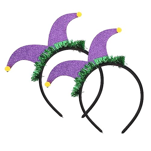 OKUMEYR Clown-hut Haarreifen 2 Stück Karnevalsparty Kopfbedeckung Cosplay Haarband Für Erwachsene OKUMEYR Clown-hut Haarreifen 2 Stück Karnevalsparty Kopfbedeckung Cosplay Haarband Für Erwachsene von OKUMEYR
