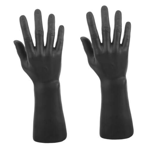 OKUMEYR Hand Ring Halter Mann Hand Mannequin Finger Ring Display Für Schmuckaufbewahrung Schwarze Rechte Hand Zur Präsentation Von Ringen Und Schmuck von OKUMEYR