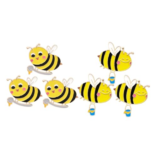 OKUMEYR 6pcs Dekorative Niedliche Bienenform -formen -broschenstifte Für Kinder Cartoon Metal -bienenform Tierbroschen Biene Pullover Pin Für Kinder OKUMEYR 6pcs Dekorative Niedliche Bienenform -formen -broschenstifte Für Kinder Cartoon Metal -bienenform Tierbroschen Biene Pullover Pin Für Kinder von OKUMEYR