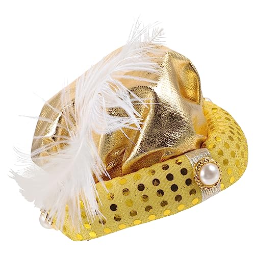 OKUMEYR Federmütze Kostüm Hut Erwachsene Jungen Und Mädchen Party Zubehör Maskerade Karneval Festival Party Rollenspiel Requisite Gold OKUMEYR Federmütze Kostüm Hut Erwachsene Jungen Und Mädchen Party Zubehör Maskerade Karneval Festival Party Rollenspiel Requisite Gold von OKUMEYR