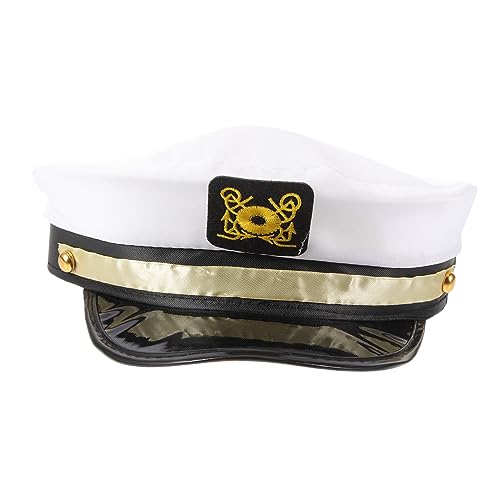 OKUMEYR Kapitänsmütze Für Erwachsene Matrosenmütze Für Cosplay Und Partys Robustes Yacht-accessoire OKUMEYR Kapitänsmütze Für Erwachsene Matrosenmütze Für Cosplay Und Partys Robustes Yacht-accessoire von OKUMEYR