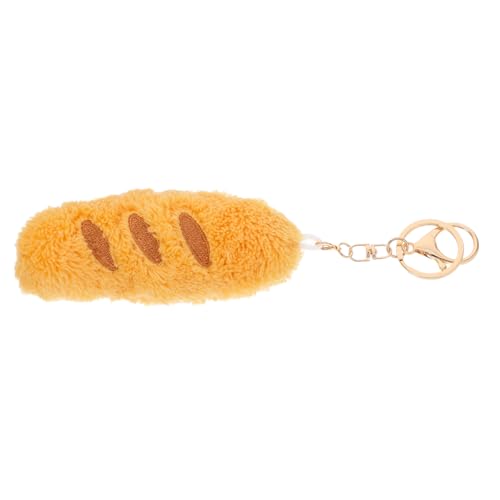 OKUMEYR Kawaii Gefüllter Plüsch-brot-schlüsselanhänger, Lebendiger Lebensmittel-anhänger, Schlüsselanhänger Für Rucksack, Niedlicher Brot-schlüsselanhänger, Handtasche, Hängende von OKUMEYR