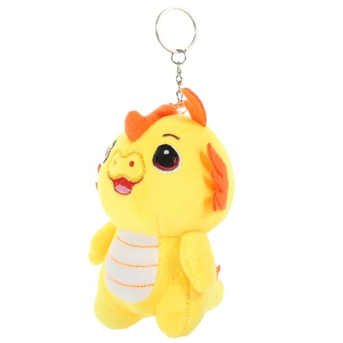 OKUMEYR Plüsch Drache Schlüsselanhänger Gelb Cartoon Anhänger Kuscheliges Stofftier Taschenanhänger Charm Dekoration für Rucksack und Schlüsselbund OKUMEYR Plüsch Drache Schlüsselanhänger Gelb Cartoon Anhänger Kuscheliges Stofftier Taschenanhänger Charm Dekoration für Rucksack und Schlüsselbund von OKUMEYR
