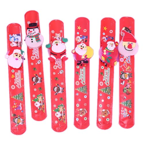 OLACD Beleuchtete Weihnachts-Armbänder, lustiges festliches Urlaubsspielzeug für Kinder, 12 Stück von OLACD