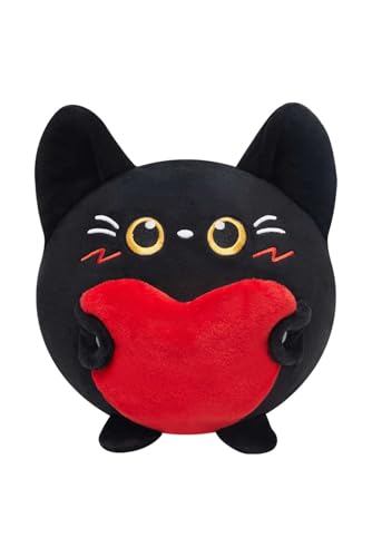 OLAOLA Schwarze Katze Plüschtier mit Herz, 27cm Niedliche Katze Kuscheltier für Erwachsene & Kinder OLAOLA Schwarze Katze Plüschtier mit Herz, 27cm Niedliche Katze Kuscheltier für Erwachsene & Kinder von OLAOLA