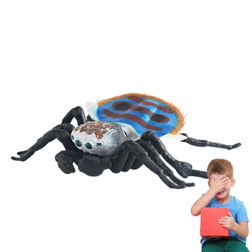 Gefälschte Spinne | Realistische kleine Spinnen | Lernspielzeug, Lernspielzeug, Spinnenfiguren, realistische Tiere für Halloween, Partys im Innen- und Außenbereich Olcana von OLCANA